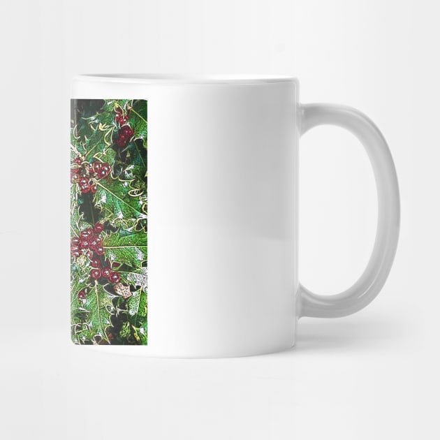 Holly and berries by bywhacky